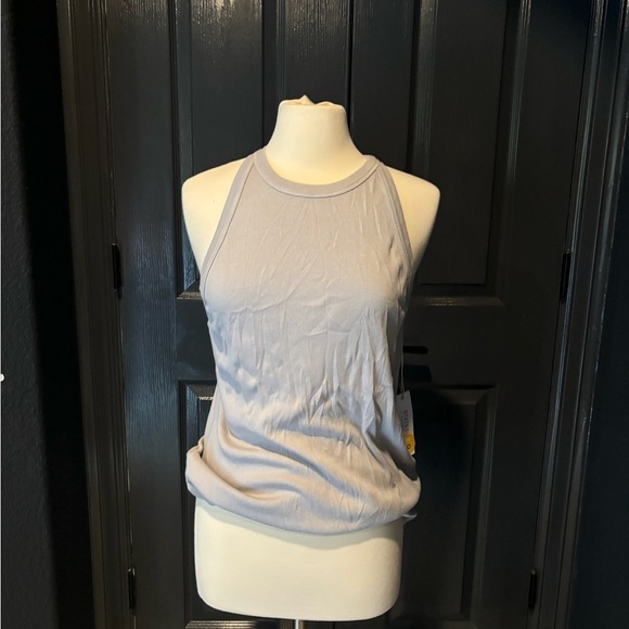 Stateside Gray Fitted Ribbed Tank Top - Picture 1 of 4